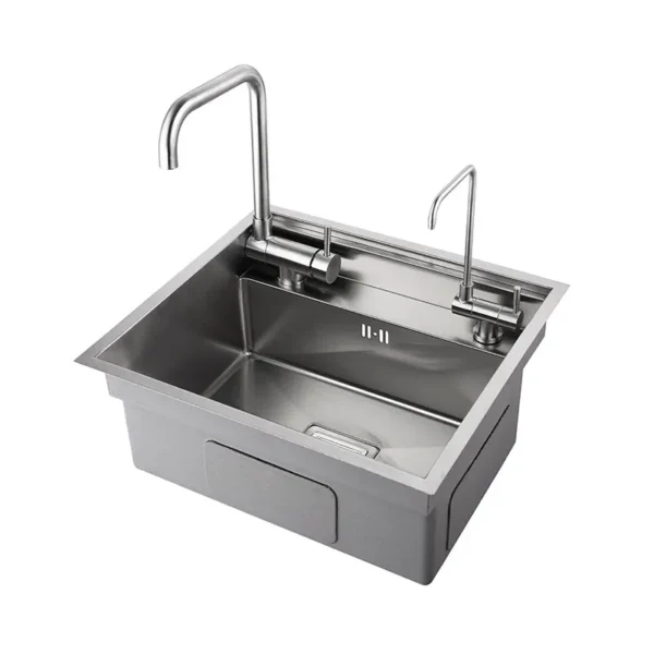 black Hidden Kitchen black sink bowl Bar Stainless Steel Balcony sink Concealed Bar sink With clean water tap Open kitchen sink - Image 6