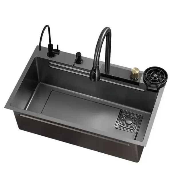 Kitchen Accessories Basin Large Thickened 304 Sink Stainless Steel Sink Single Vegetable Basin Dishwasher Table Stainless Steel - Image 6