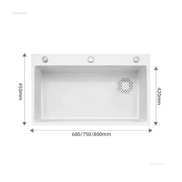 Japanese Stainless Steel Kitchen Sinks for Cafe Scratch-resistant Cup Washer Sink Multi-functional Kitchen Sink for Home - Image 6