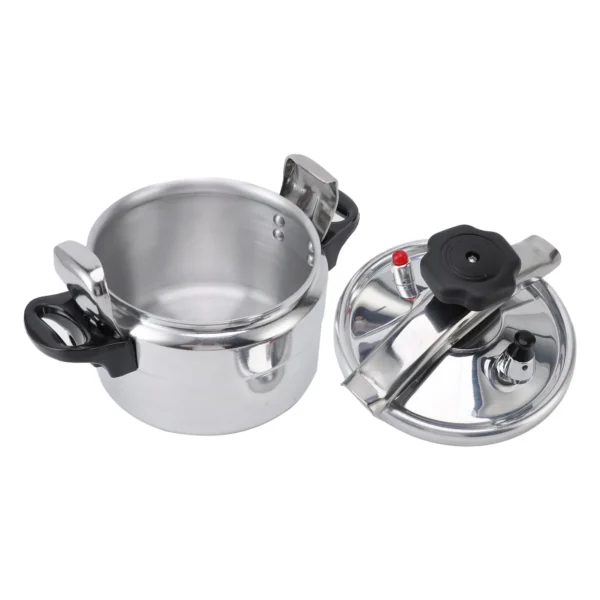 Pressure Cooker Universal Compound Bottom Easy to Open and Close Aluminium Pressure Canner for Gas Cooktops Flat Top Cooktops In