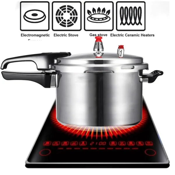 18cm/20cm/22cm Kitchen Pressure Cooker Electric Stove Gas Stove Energy-saving Safety Cooking Utensils Aluminum Alloy - Image 2