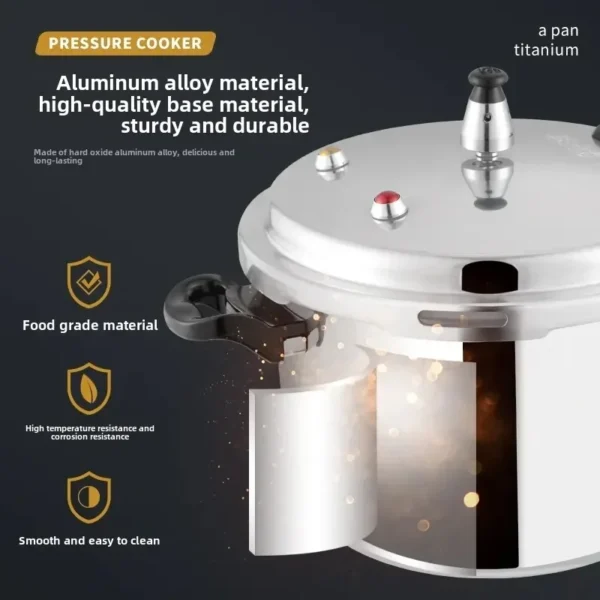 Kitchen Pressure Cooker Cookware Soup Meats pot 18/20/22cm Gas Stove/Open Fire Pressure Cooker Outdoor Camping Cook Tool Steamer - Image 6