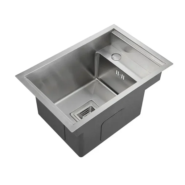 Hidden Black Kitchen Sink Single Bowl Bar Small Size Sink Stainless Steel Balcony Sink Concealed Black Kitchen - Image 6