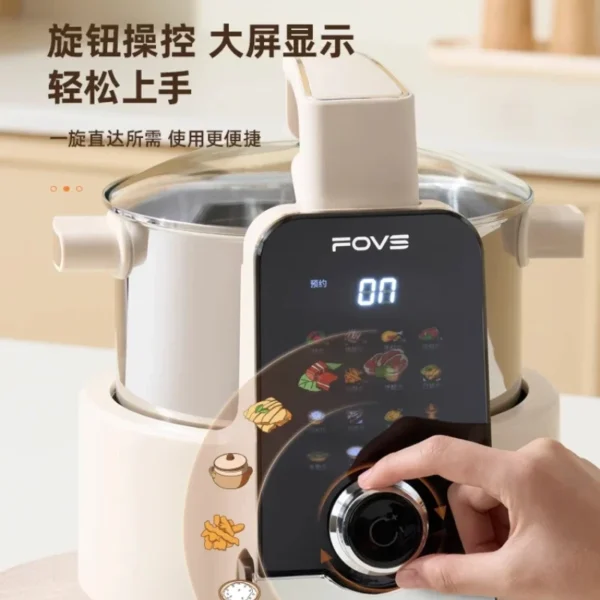 household new Fully automatic intelligent cooking robot cooking artifact multi-functional integrated automatic cooking pot - Image 4