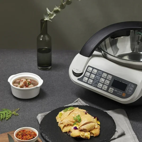 No oil fume Automatic cooking pot new Intelligent cooking robot Large capacity household kitchen Multifunctional cooking machine - Image 3