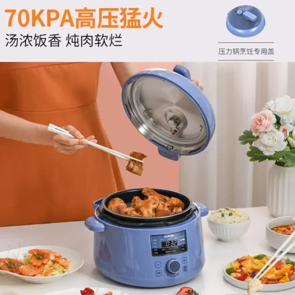 220V Large Capacity Smart Rice Cooker Multi-Function Pressure Cooker Household Full-Automatic High Pressure Pot Hot Pot - Image 3