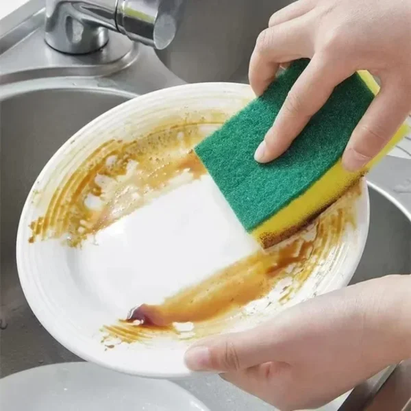Highly Absorbent Cleaning Sponges Dish washing Magic Clean Pot Rust Stain Sponge Brush Kitchen Grease Cleaner Household Tools - Image 3