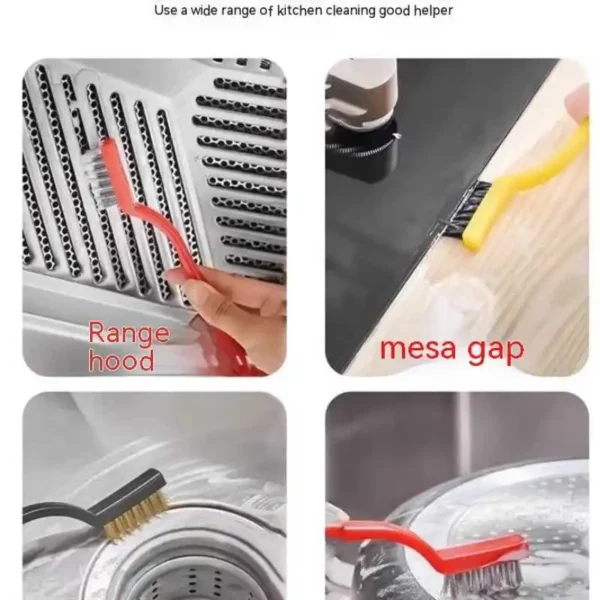 5/8/13 Kitchen Cleaning Brush Set,Deep Clean Gas Stove Brass Brush Gap Cleaning Brushes for Small Spaces,Window, Bathroom - Image 3