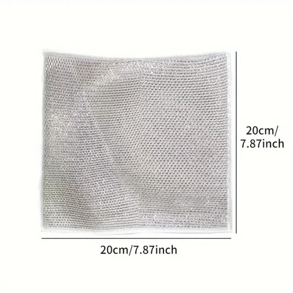 Dish brush Magic Cleaning Cloth Single Sided Metal Steel Wire Rags Kitchen Dish Pot Washdishing Cloths Towel Clean Tools - Image 2