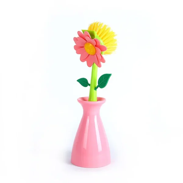 Vase Shape Pot Wash Brush Kitchen Supplies Wash Pot Brush Kitchen Dish Sink Hearth Long Handle Cleaning Tool - Image 2