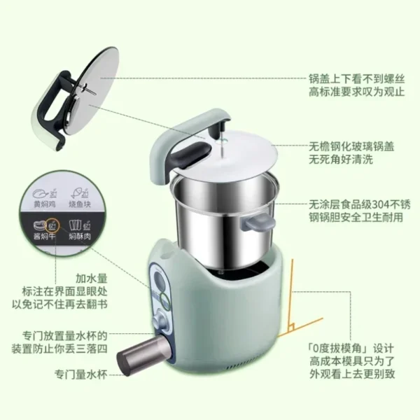Home kitchen fully automatic cooking robot intelligent cooking pot multi-function cooking machine - Image 5
