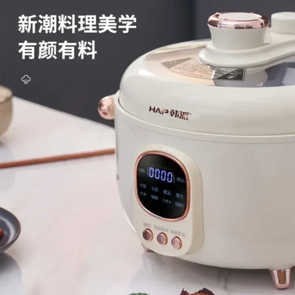 220V/Household three grid electric pressure cooker, household multi-functional electric hot pot, Yuanyang rice cooker - Image 4