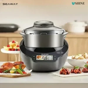 Multifunctional Kitchen Robot - Home Automatic Frying Robot, Multi-Purpose Pot & Pressure Cooker Cooking Machine Combined