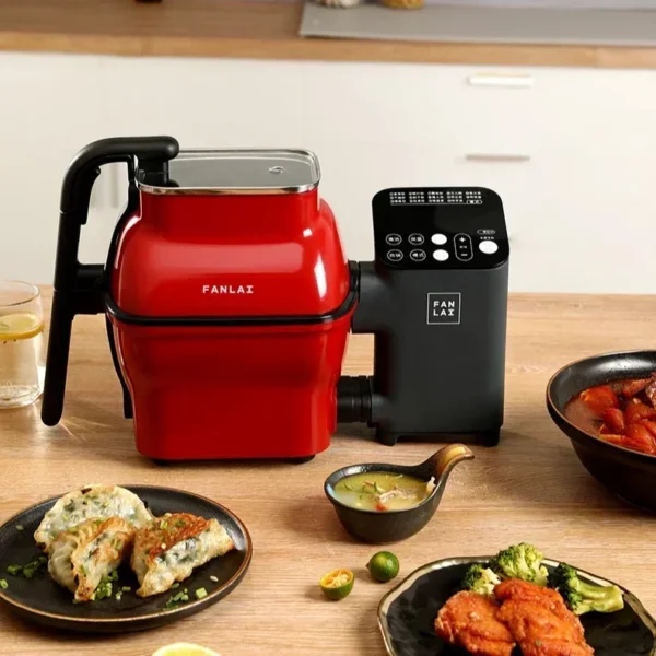 Fully Automatic Intelligent Cooking Robot: Household, Multi-Function Cooking Frying Pan, Cooking. - Image 3