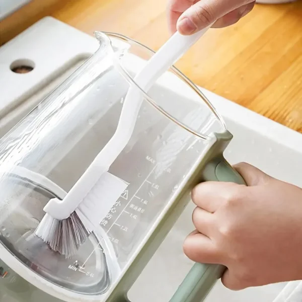 Dish Cleaning Brush Set Multifunction Washing Up Brushes Kitchen Sink Corner Bottle Suction Cup Cleaning Brush - Image 2