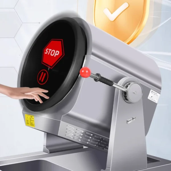 Automatic Cooker Commercial Full-Automatic Intelligent 220V Fried Rice Robot Induction Cooker Roller Fried Powder Machine - Image 2
