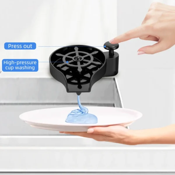 High Pressure Automatic Glass Rinser Household Cup Washer Rinsing Cleaning Soap Dispenser Bottle Cleaner Kitchen Sink Accessorie - Image 5