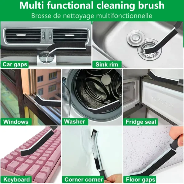 Hard Bristle Crevice Cleaning Brush for Fine Seam Corners Groove Window Cleaning Tools Kitchen Bathroom Home Tiles Joints Brush - Image 3