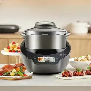 SUPOR Multifunctional Automatic Wok - Type Cooker Robot for Home: Electric Pressure - Equipped Kitchen Food Machine