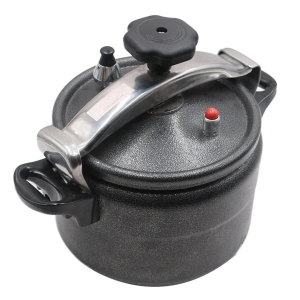 New Frosted Spray Coating Pressure Cooker 3L Black Safety Explosion-Proof Pressure Cooker Pot Outdoor Firewood Pressure Cooker - Image 4