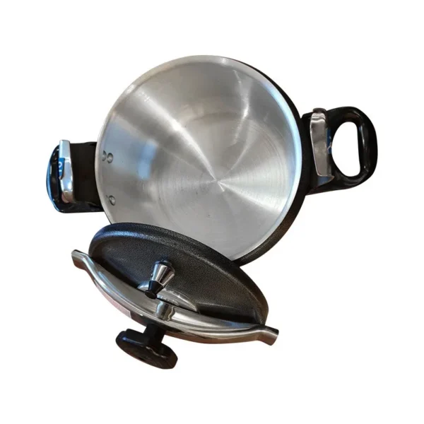 New Frosted Spray Coating Pressure Cooker 3L Black Safety Explosion-Proof Pressure Cooker Pot Outdoor Firewood Pressure Cooker - Image 2