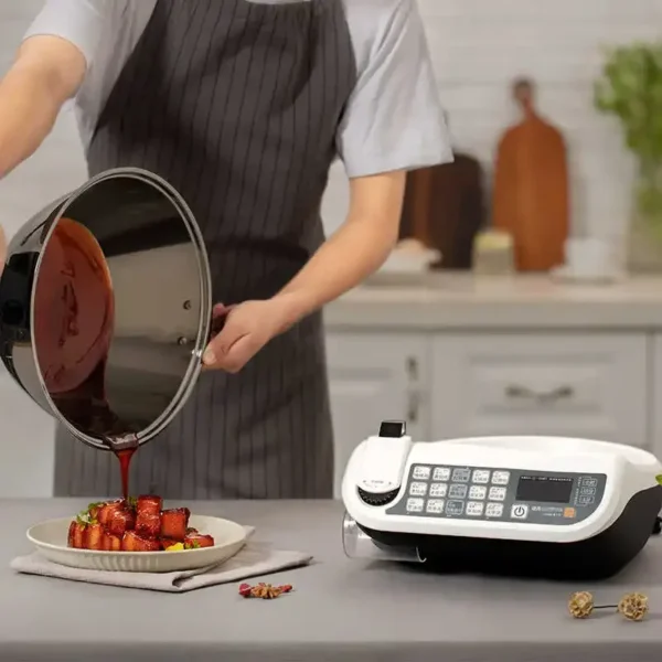 220V Large-Capacity Smart Cooking Robot, Multifunctional Stir Fryer for Home Use, No oil fumes with Automatic Cooking - Image 5