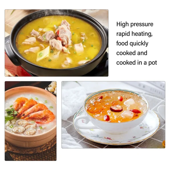 2L 2 Liter Stainless Steel Double Bottom Mini Pressure Cooker Canner For Gas Stoves Induction Stove Kitchenware Kitchen Supplies - Image 6