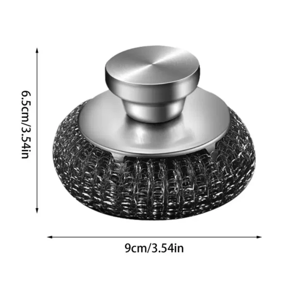 Stainless Steel Scrubber Stainless Steel Cleaning Pads Dish Brush Stainless Steel Steel Wool Brush for Iron Pots - Image 6