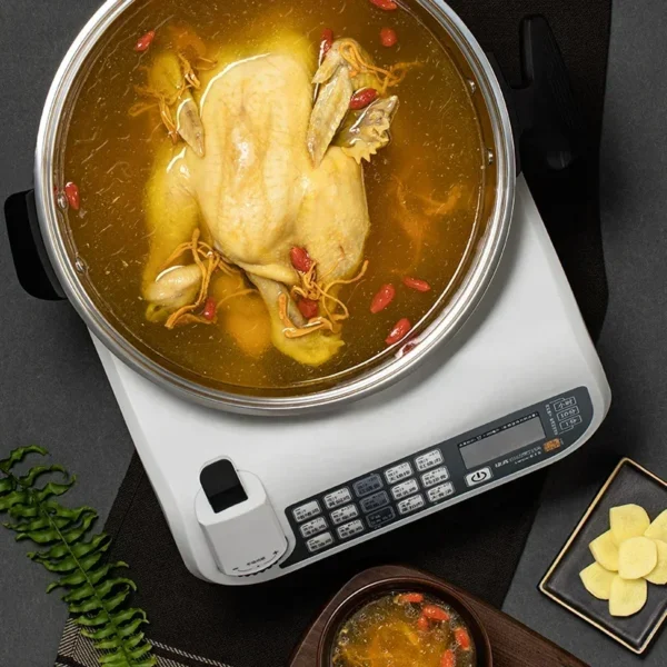 No oil fume Automatic cooking pot new Intelligent cooking robot Large capacity household kitchen Multifunctional cooking machine - Image 4