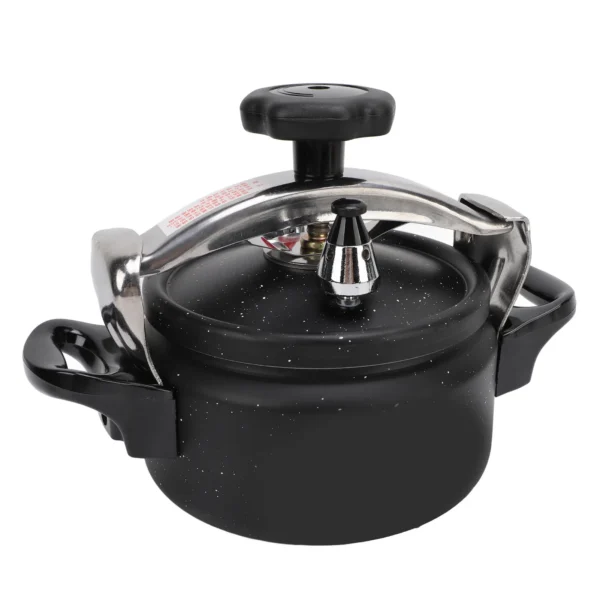 1.5/2/3L Black Pressure Canner, Aluminum Alloy Pressure Cooker, Explosion Proof, Compound Bottom, Multi-Stove Compatible - Image 3