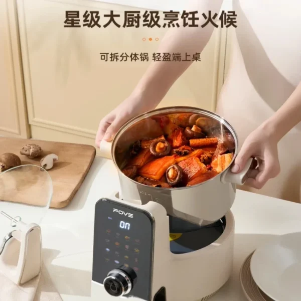 household new Fully automatic intelligent cooking robot cooking artifact multi-functional integrated automatic cooking pot - Image 5