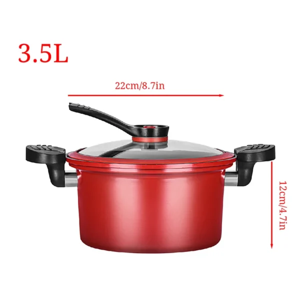 Pressure cooker ih compatible pressure cooker 3.5L large-capacity low-temperature cooking rice stone electric pressure cooker As - Image 2