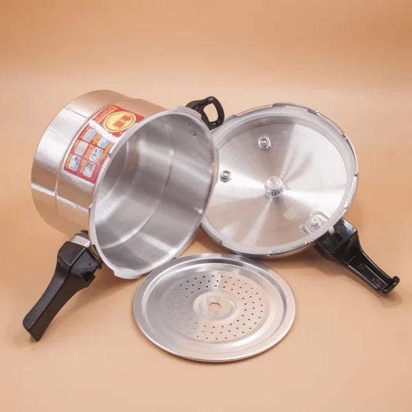 Aluminum Alloy Pressure Cooker Cookware Kitchen 3/4/5L Large Capacity Gas Stove Fast Cooking Foods Camping Supplies Equipment - Image 5