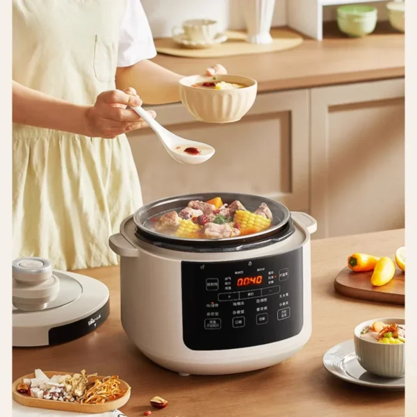 Electric pressure cooker household double tank 5 liters multi-function automatic rice cooker pressure cooker two in one - Image 3