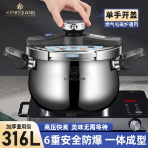 316L stainless steel pressure cooker, a new safety and explosion-proof pressure cooker for household use