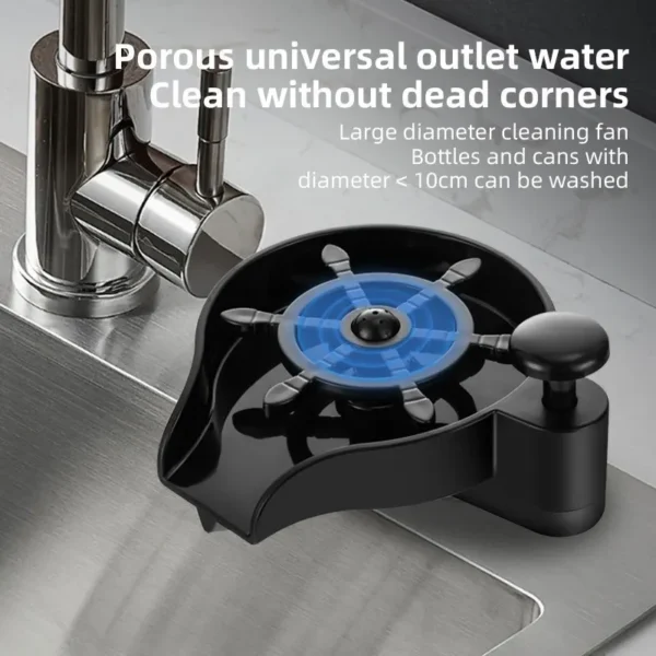 High Pressure Automatic Glass Rinser Household Cup Washer Rinsing Cleaning Soap Dispenser Bottle Cleaner Kitchen Sink Accessorie - Image 4