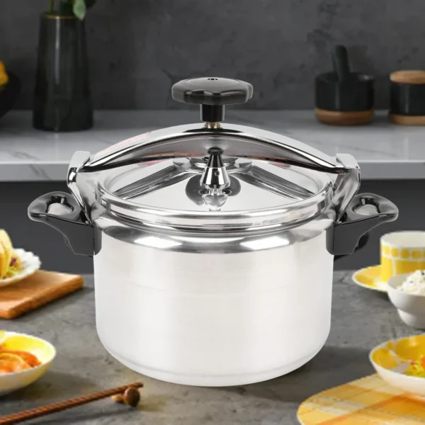 Aluminum Pressure Canner Pressure Cooker 7L Large Capacity Zero Coating Professional Fast Cooking Double Ears for Gas Stove - Image 2