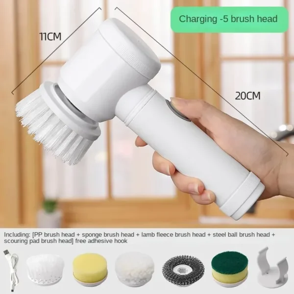 Wireless Electric Cleaning Brush Household Kitchen Dishwashing Brush Bathtub Tile Cleaning Brush Window Washer Robot Glass Wiper - Image 2