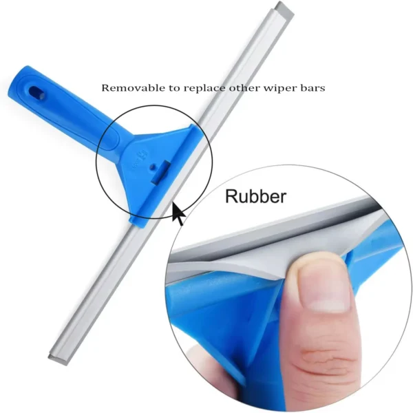 35cm Window Cleaning Combo - Squeegee & Microfiber Window Washer,Shower Squeegees Window Glass - Image 2