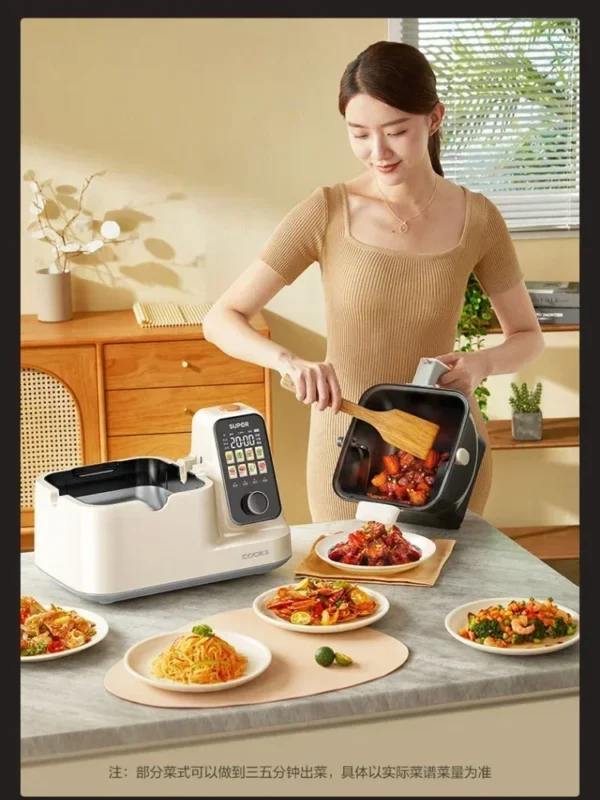 SUPOR Large Capacity Multifunctional Intelligent Automatic Stir Fry Robot for Home Kitchen, mutfak robotları, robots de cuisine - Image 6