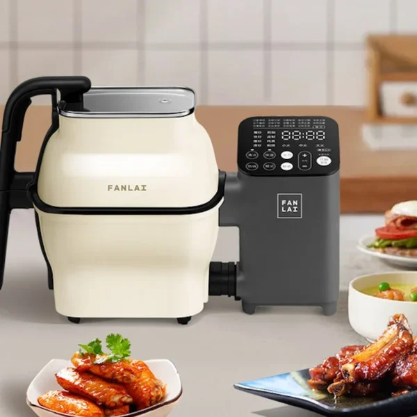 Household cooking machine fully automatic cooking machine multi-function fried rice machine cooking pot intelligent robot - Image 2