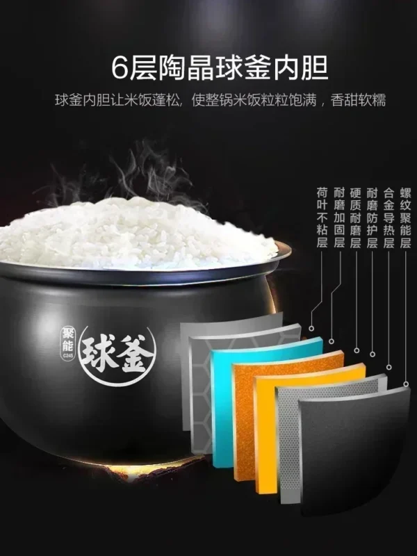 Electric pressure cooker new 6L large capacity smart reservation household electric pressure cooker - Image 6