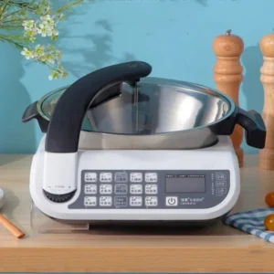 220V Large-Capacity Smart Cooking Robot, Multifunctional Stir Fryer for Home Use, No oil fumes with Automatic Cooking