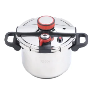 Stovetop Pressure Cooker 304 Stainless Steel High Temperature Resistant 100kpa Pressure Cooker Pot 2 Gear for Electric Furnace