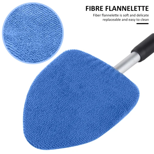 Car Windshield Cleaner Microfiber Car Window Cleaning Brush with Washable Pad Extendable Handle Interior Exterior Car Washer Mop - Image 6
