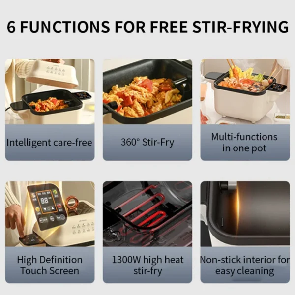 Stir Frying Machine Fully Automatic Home no supervision required Rotating Flip Intelligent Stir Frying Robot - Image 3
