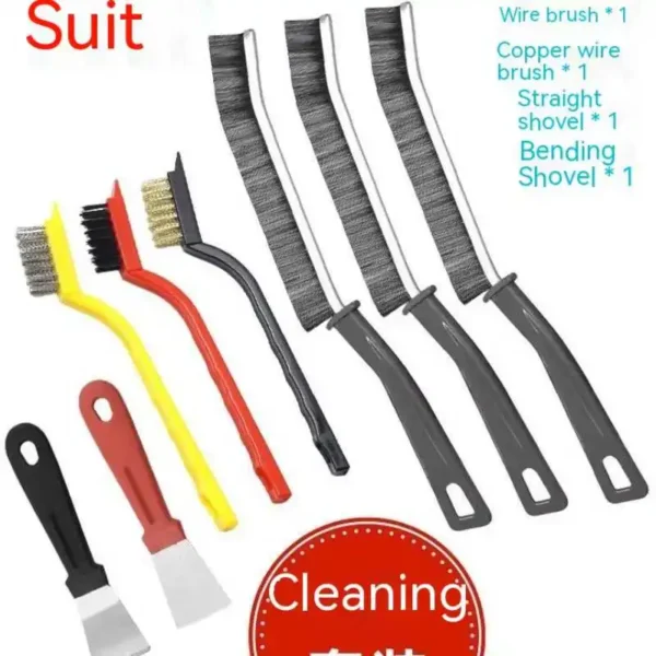 5/8/13 Kitchen Cleaning Brush Set,Deep Clean Gas Stove Brass Brush Gap Cleaning Brushes for Small Spaces,Window, Bathroom - Image 2
